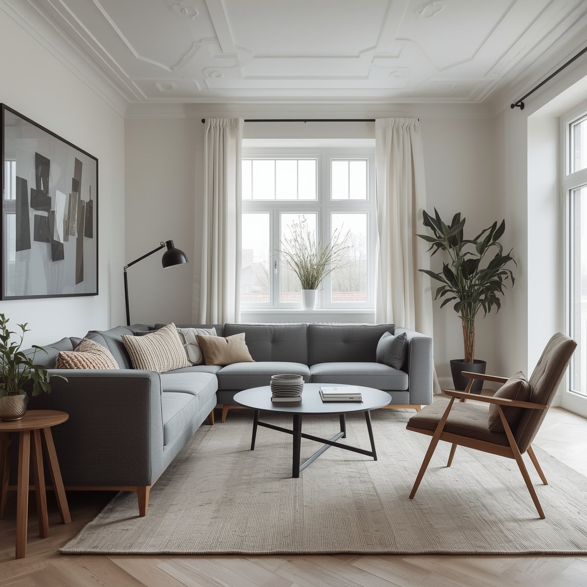 Lyst og luftigt hjemmekontor